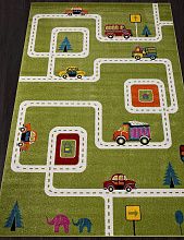 Ковер с дорогами ART KIDS LM03 GREEN