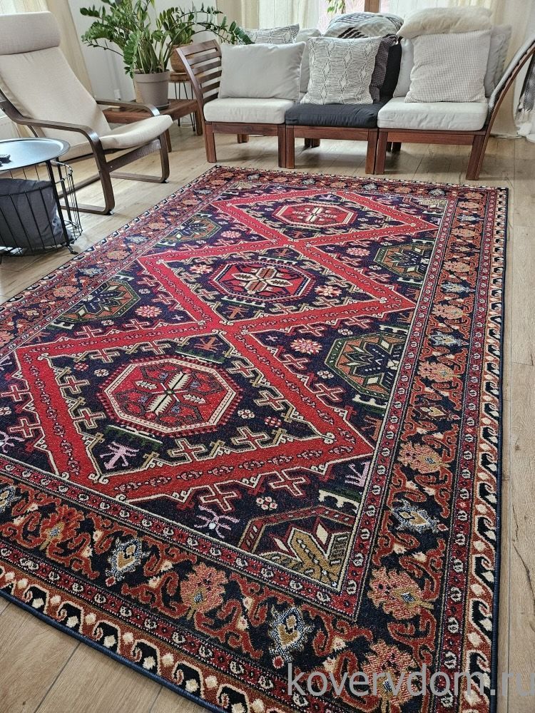 Ковер а-ля винтажный Дагестанский узор 40564